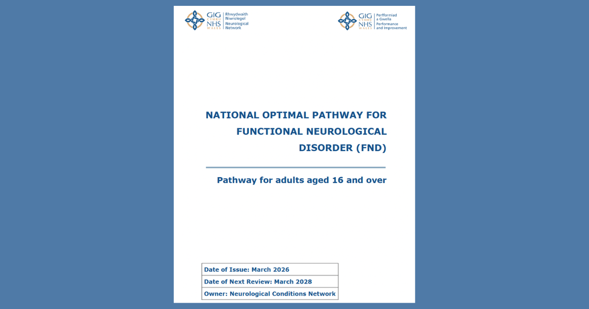 New National FND Pathway Published in Wales